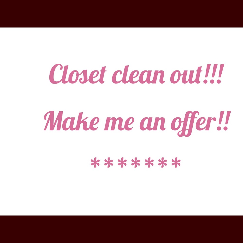 Make me an offer or bundle items for a discount!!!